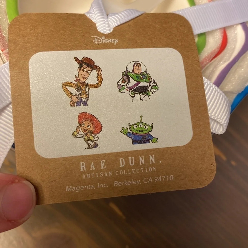 Rae Dunn Toy Story Nesting Measuring Cups Set 4 Ceramic Woody Buzz Jessie NWT - Picture 5 of 5